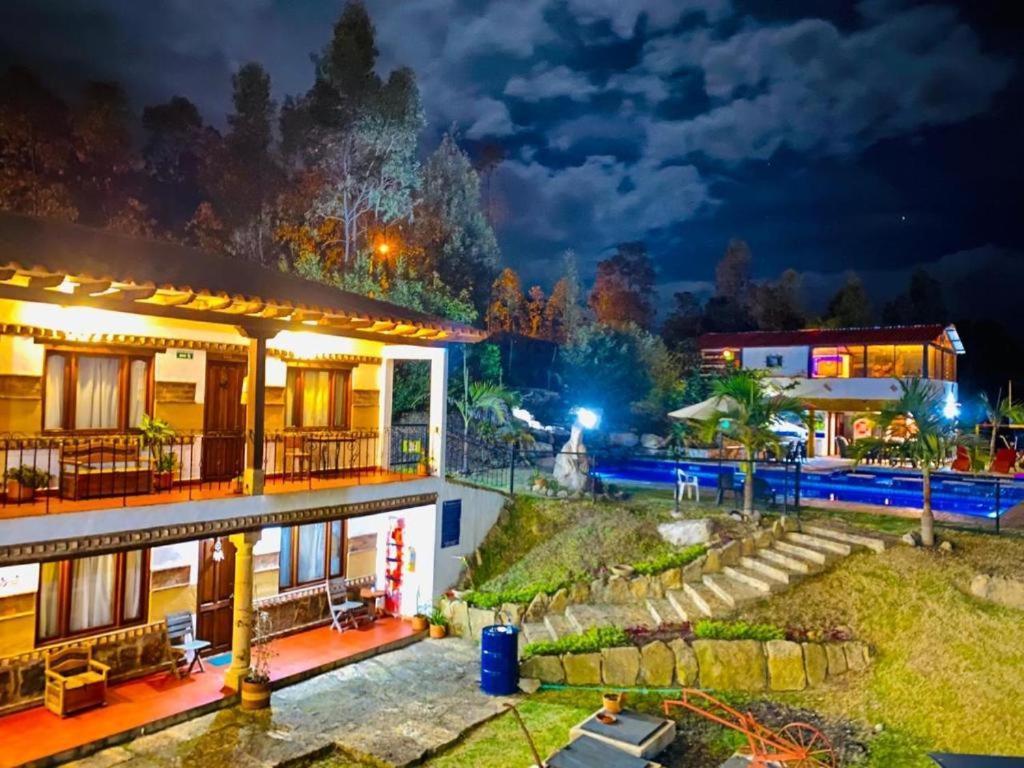 Hotel Casa Cantabria Campestre Villa de Leyva Exterior foto