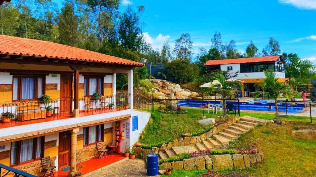 Hotel Casa Cantabria Campestre Villa de Leyva Exterior foto
