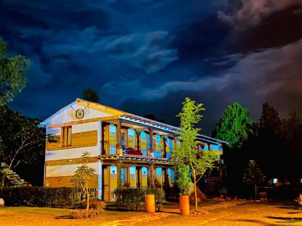 Hotel Casa Cantabria Campestre Villa de Leyva Exterior foto