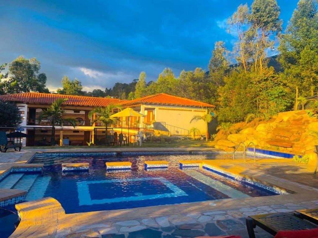Hotel Casa Cantabria Campestre Villa de Leyva Exterior foto